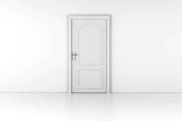 门在一个空房间图片下载