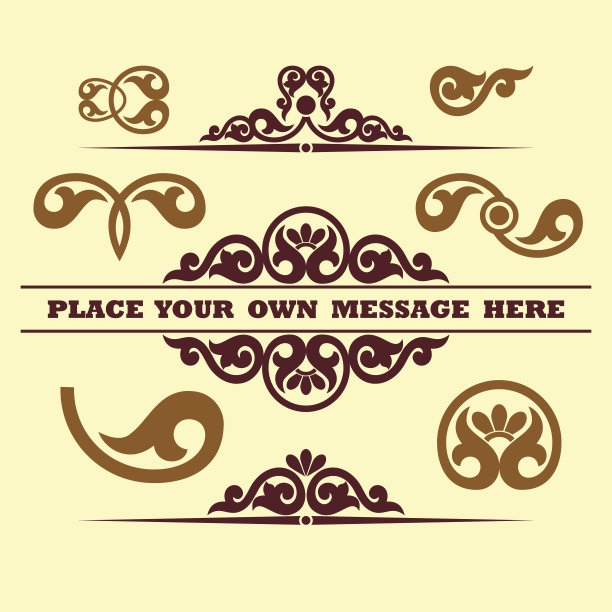 设置书法设计元素图片下载