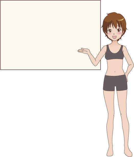 站在白色背景下的女人图片下载