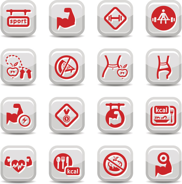 健身和健美图标图片下载