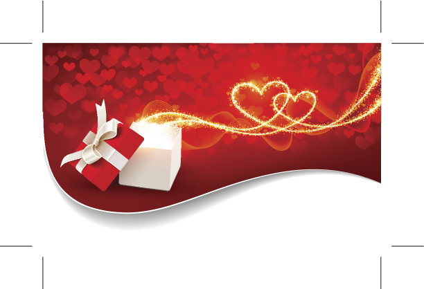 有魔力的心的礼盒图片下载