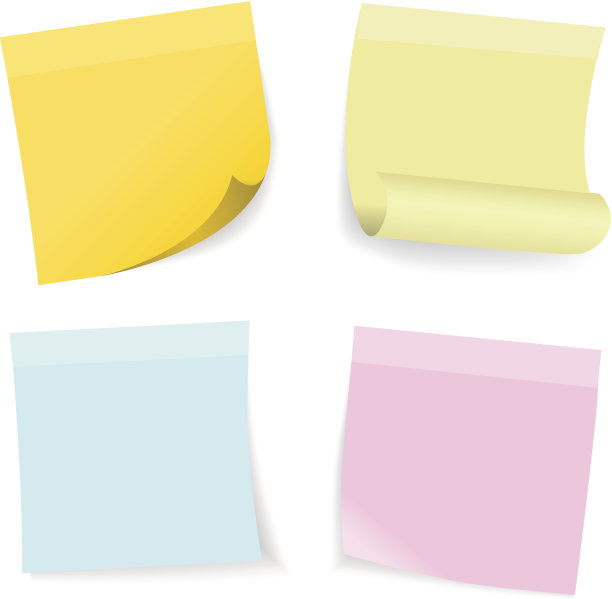 彩色贴纸套装图片下载