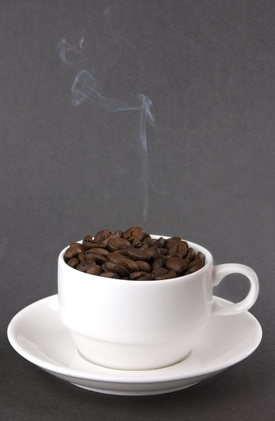 热气腾腾的咖啡图片下载