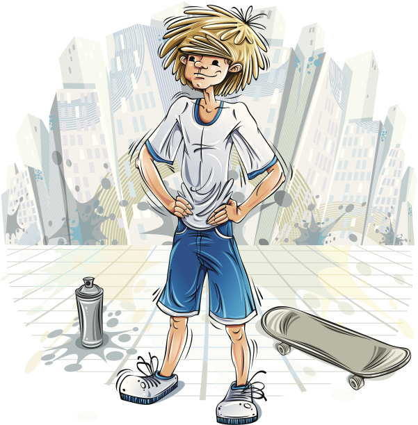 城市青少年。图片下载