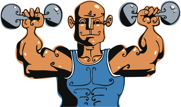 健美运动员。图片下载