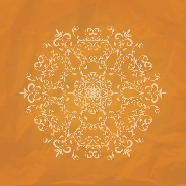 矢量花边餐巾上的皱褶纸纹理图片下载