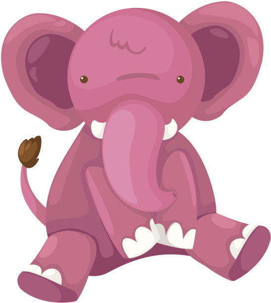 粉红色的大象图片下载