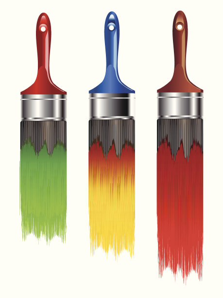 油漆刷组图片下载