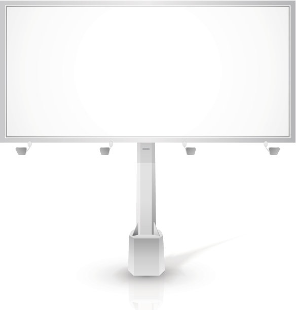 白色的广告牌图片下载