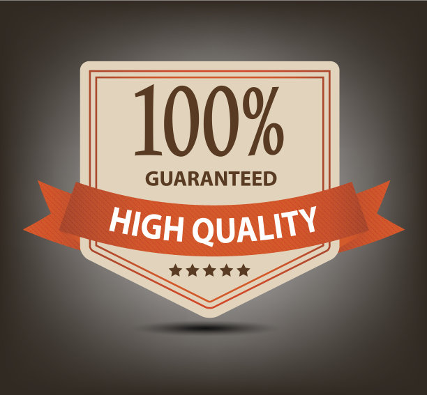 满意保证标签向量插图图片下载