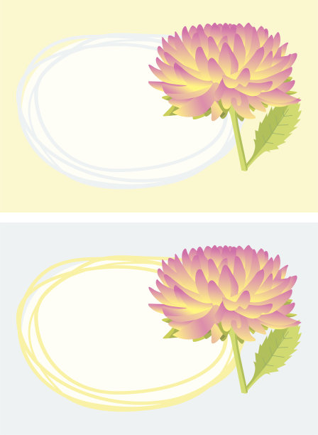 大丽花标签。图片下载