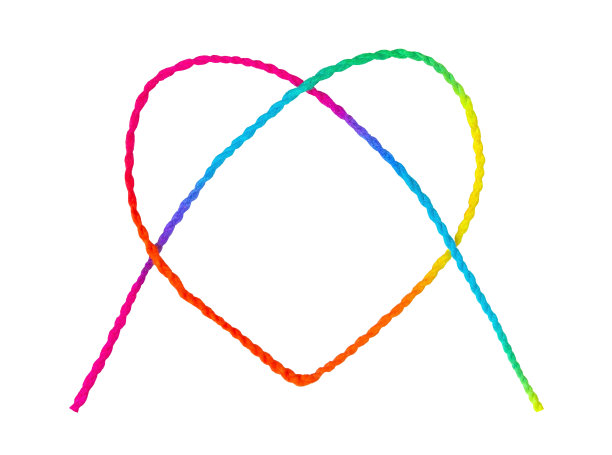 色彩斑斓的心形图片下载