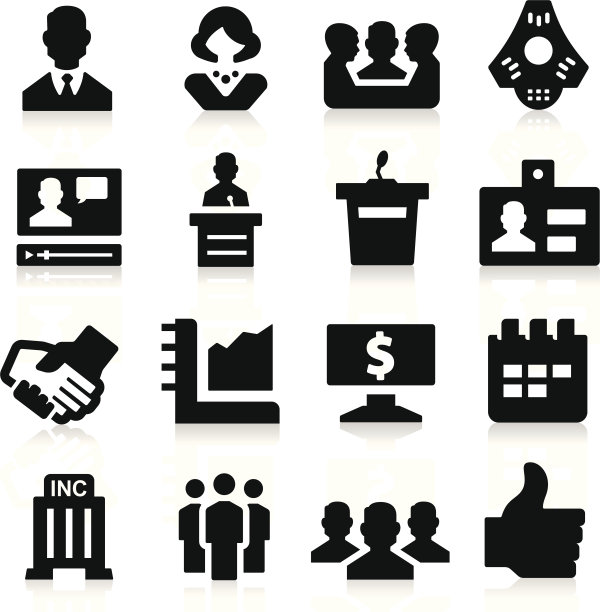 商务和会议图标图片下载