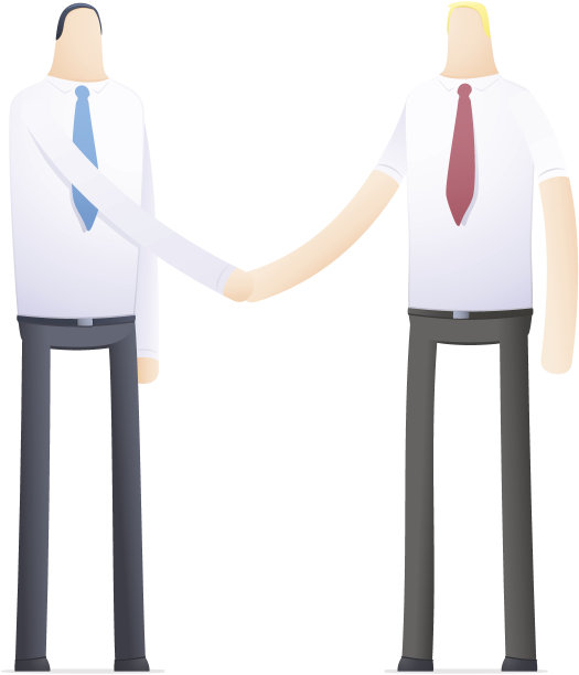 两个商人的握手图片下载