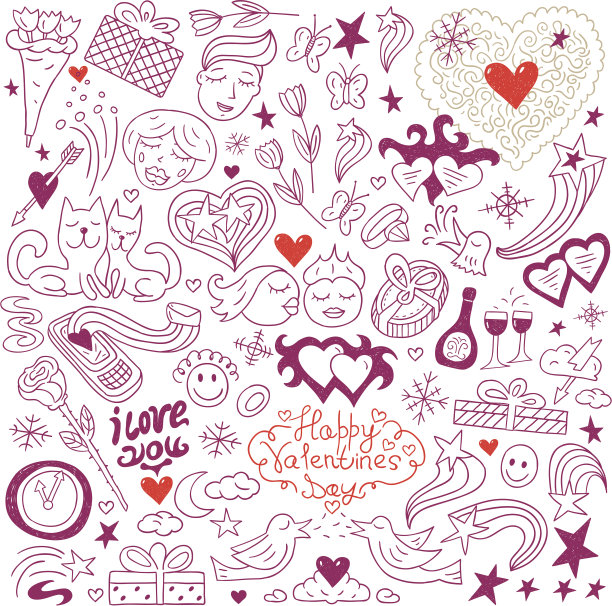 爱，情人节-涂鸦集图片下载