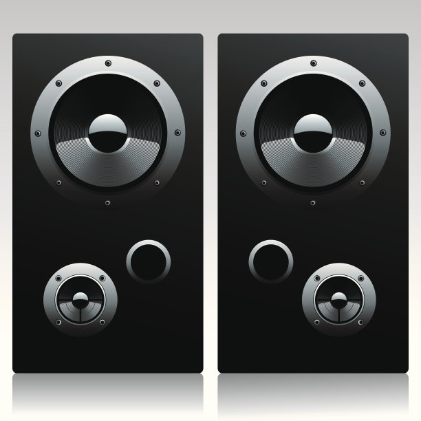 两个扬声器。图片下载