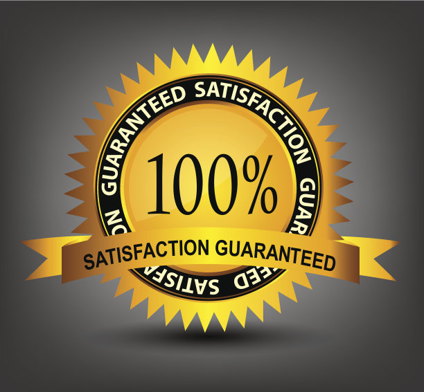 满意保证标签向量插图图片下载