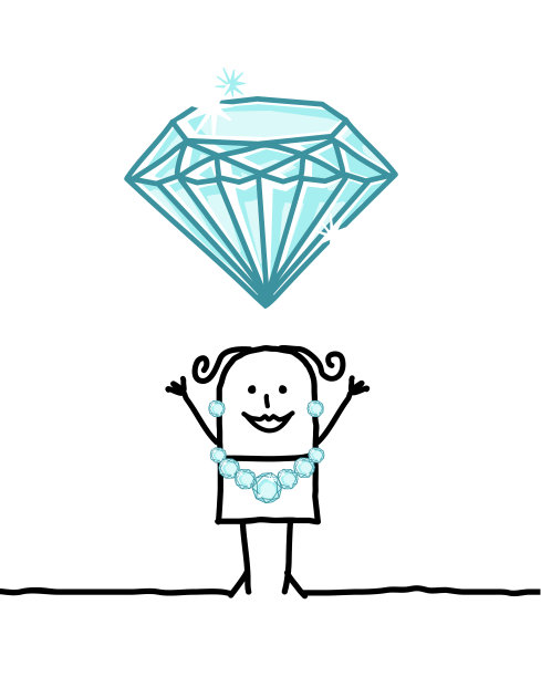 有钻石的女人珠宝图片下载