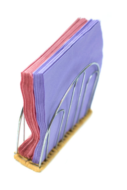 餐巾架里的餐巾颜色图片下载