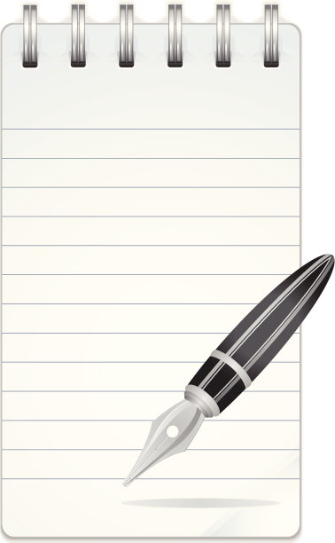 黑笔笔记本图片下载