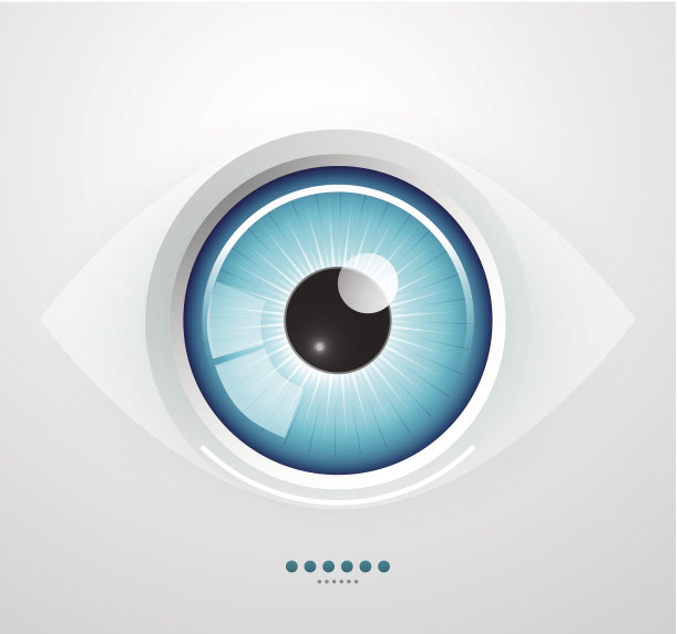 闪亮的蓝色矢量眼图片下载