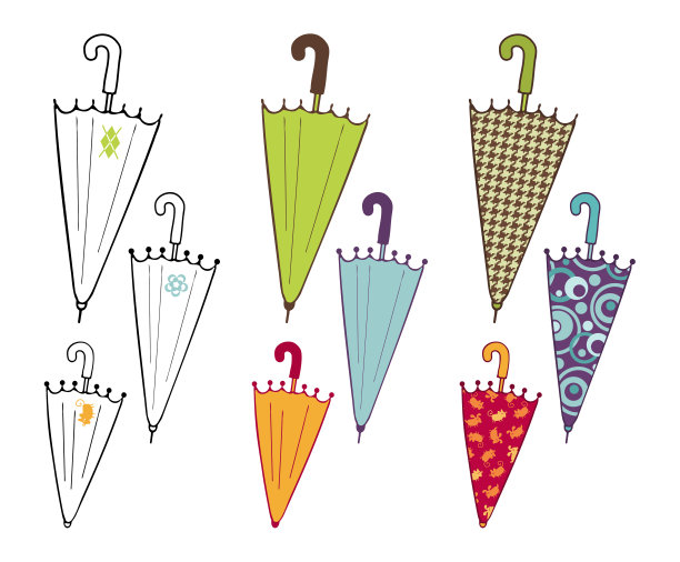 雨伞集合图片下载