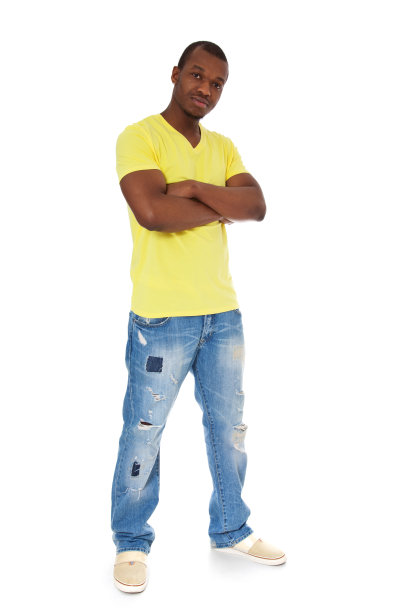 有魅力的休闲黑人图片下载