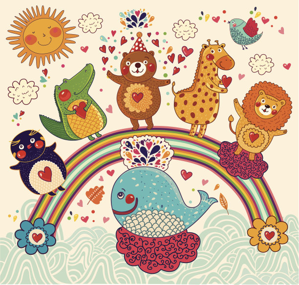 快乐的动物图片下载