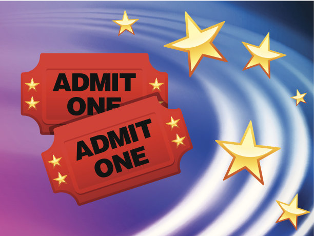 抽象波浪背景的入场券图片下载