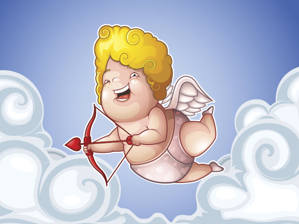云里可爱的小爱神图片下载