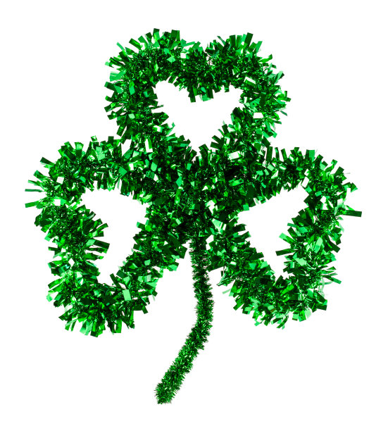 蓬松的三叶手工爱尔兰三叶草图片下载