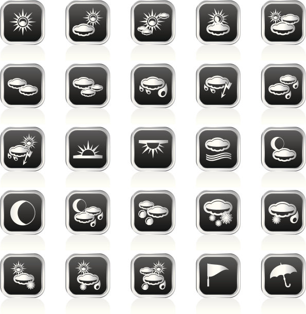 天气和自然图标图片下载