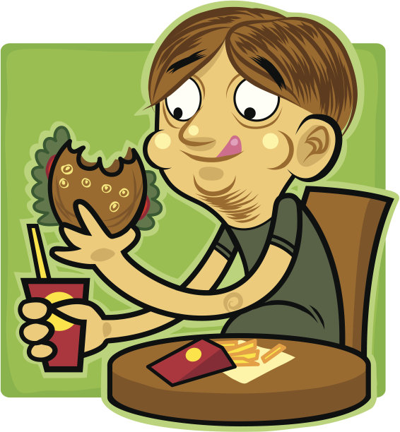 这是一个美味的汉堡!图片下载