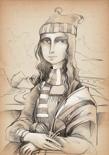 编织者蒙娜丽莎图片下载