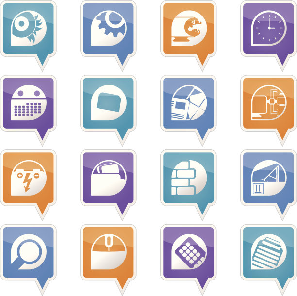 电脑、手机和互联网图标图片下载