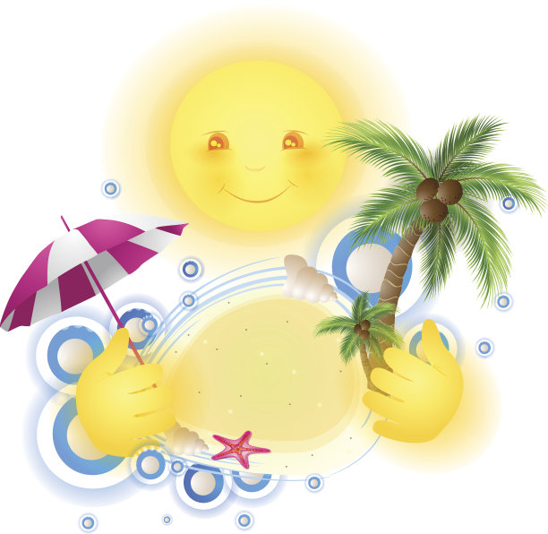 夏天的插图。图片下载