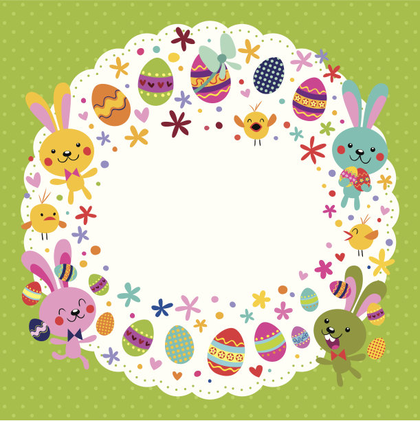 兔子插画素材ID：105392362