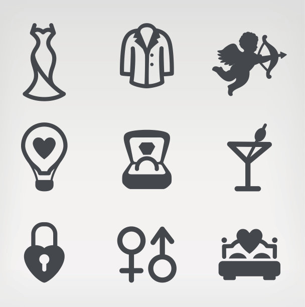 婚礼图标设置图片下载