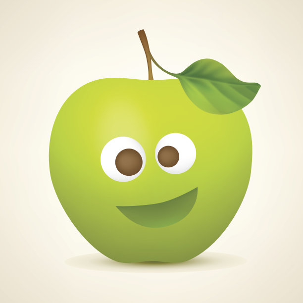 有趣的青苹果图片下载
