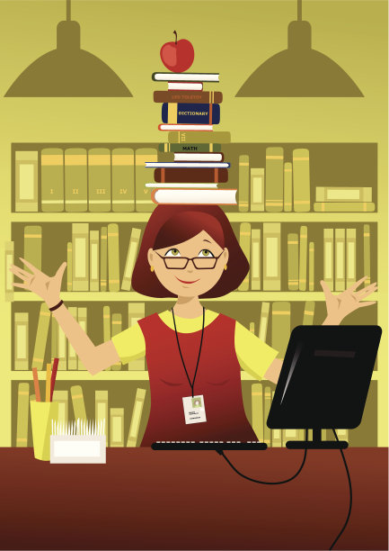 有趣的图书管理员图片下载