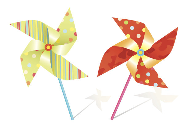 向量纸风车图片下载