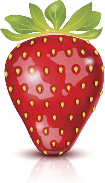 向量草莓孤立素材图片