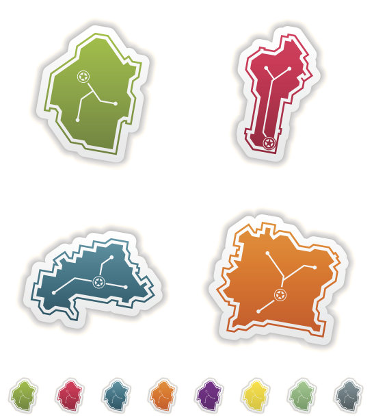 简单的国家图标图片下载