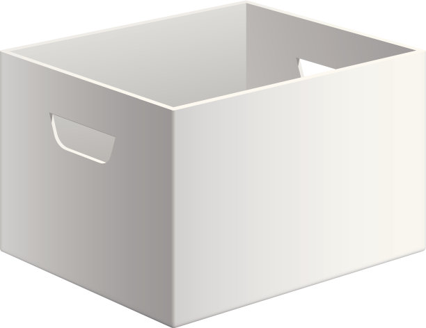 白色空白包装纸板箱图片下载