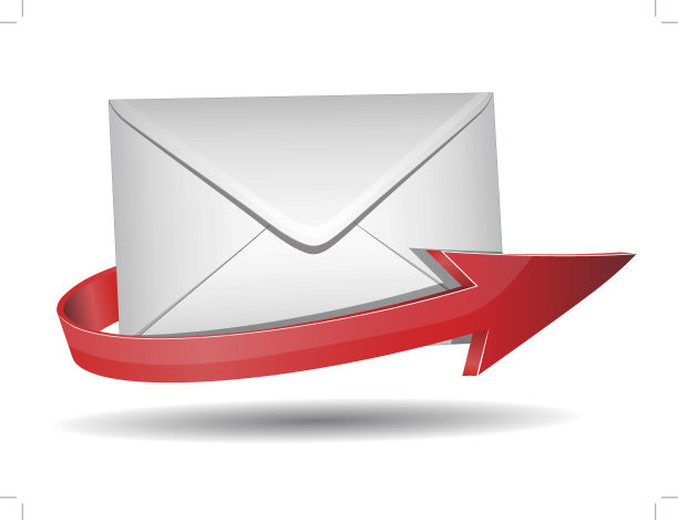 红色的邮件图片下载
