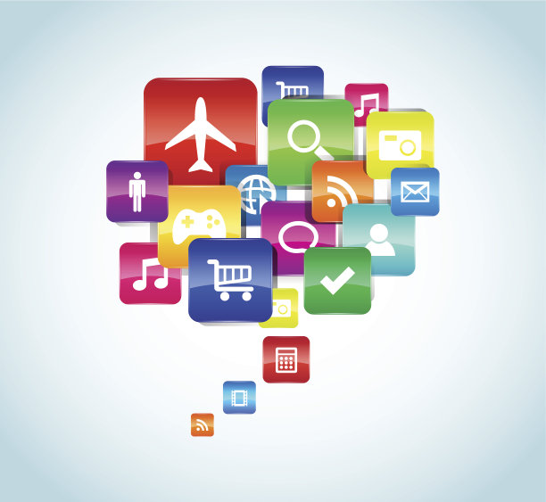 丰富多彩的应用程序图标和符号图片下载