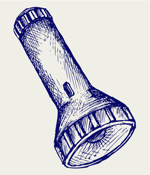 电动袖珍手电筒图片下载