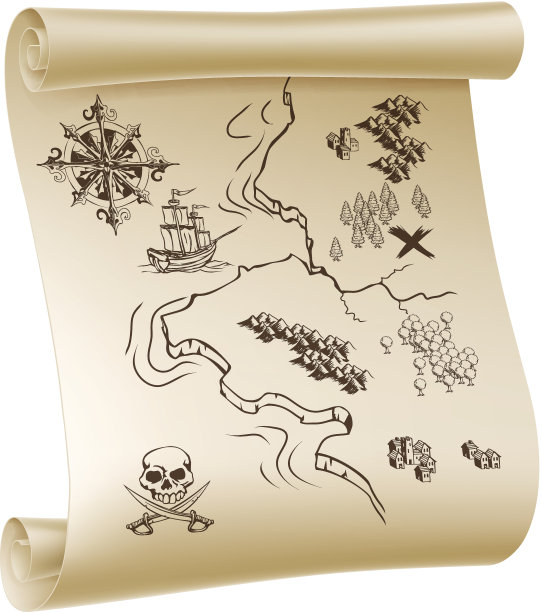 海盗藏宝图图片下载