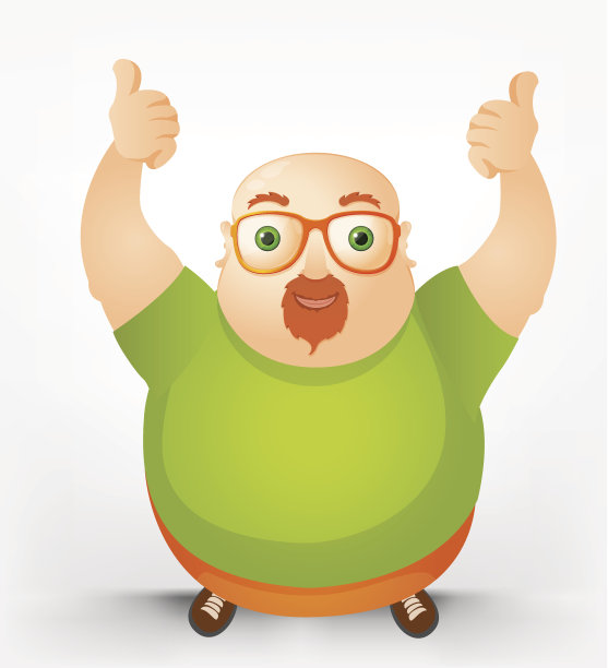 快乐的胖男人图片下载