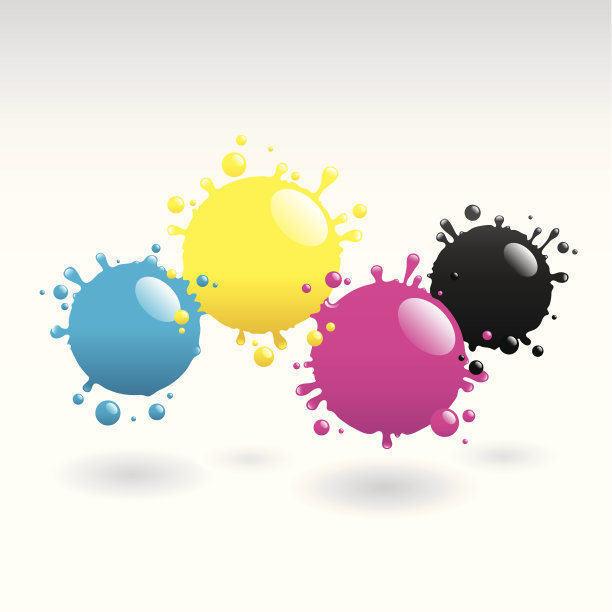 CMYK滴背景图片下载